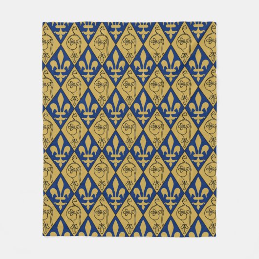 Sainte-Chapelle Fleur de Lys Fleece Throw (Voorkant)