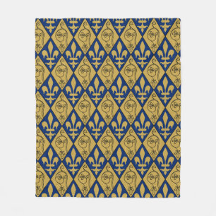 Sainte-Chapelle Fleur de Lys Fleece Throw Deken