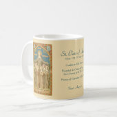 Sainte Claire d'Assise et des Soeurs (SAU27) Mug d (Devant gauche)