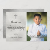 Sainte Communion Argent Black Boy Merci (Devant / Derrière)