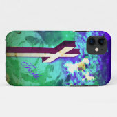 Sainte Croix violet N vert iPhone 5 coque (Dos (Horizontal))