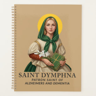 Sainte Dymphna catholique Saint Espoir & Guérison