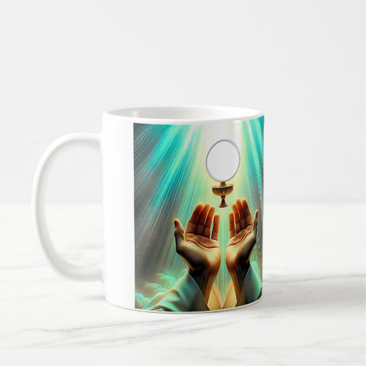 Sainte Eucharistie 3 Mug (Gauche)