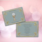 Sainte Eucharistie Chalice Gold Frame Invitation