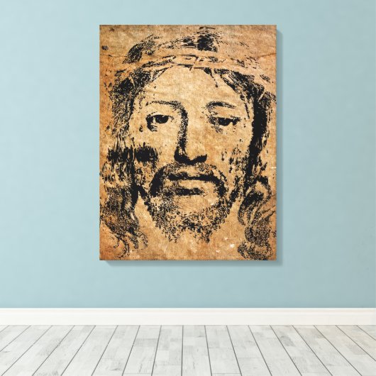 Sainte Face de Jésus toile Imprimer (Insitu (Plancher de Bois))