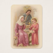 Sainte Famille catholique funéraire Carte Sainte - (Devant)