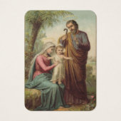 Sainte Famille catholique funéraire Carte Sainte - (Devant)