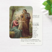 Sainte Famille catholique funéraire Carte Sainte - (Bureau)