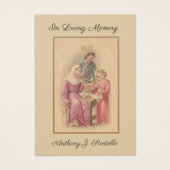 Sainte Famille Funéraire Sympathie Prière Carte Sa (Devant)