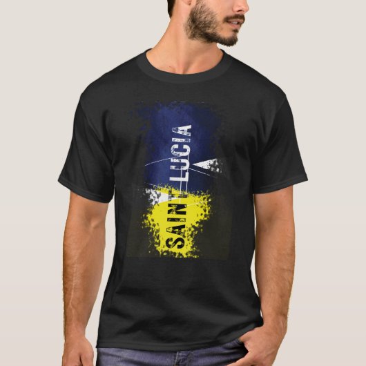 Sainte-Lucie tout simplement beau t-shirt (Devant)