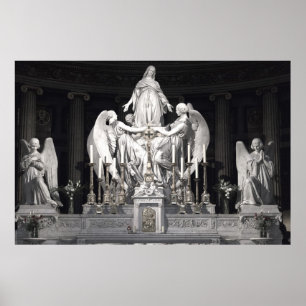 Sainte-Marie-Madeleine sculpture Angels Paris Poster