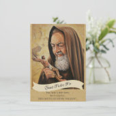 Sainte Padre Pio Lady Mont Carmel Prière Carte Sai (Debout devant)