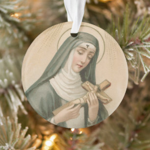 Sainte Rita de Cascia (M 015) Acrylique circulaire