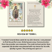 Sainte-Thérèse - Carte Sainte du Mémorial funérair