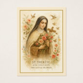 Sainte-Thérèse - Carte Sainte du Mémorial funérair (Devant)