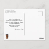 Sainte vache ! Carte postale Merci de diplôme (Dos)