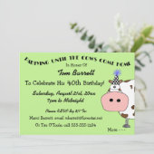 Sainte vache ! Invitations amusantes à la fête d'a (Debout devant)