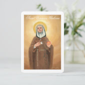 Sainte Véronique Giuliani, carte de prière (Debout devant)