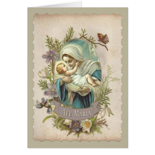 Sainte Vierge Marie avec Bébé Jésus (Devant)