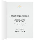 Sainte Vierge Marie Condolence funéraire religieus (Intérieur (Droit))