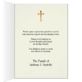 Sainte Vierge Marie Condolence funéraire religieus (Intérieur (Droit))