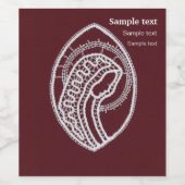 Sainte Vierge Marie, Étiquette de vin de dentelle (Étiquettes simples)