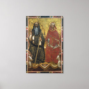 Saints Anthony Abbot en Eligius - Schildproces Canvas Afdruk