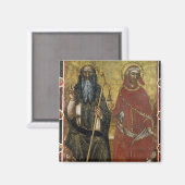Saints Anthony Abbot en Eligius - Schildproces Magneet (Voorkant / Achterkant)