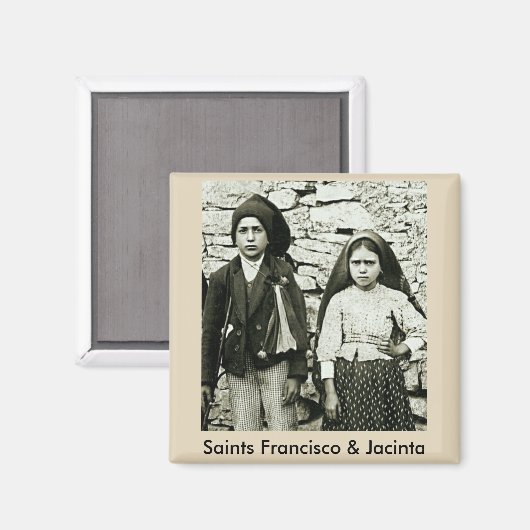 Saints Francisco & Jacinta of Fatima Magneet (Voorkant / Achterkant)