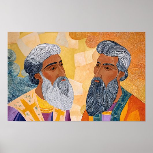 Saints Gregory and Basil: Friends in Faith Poster (Voorkant)