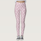 Saints Logo Pink Leggings - Womens NFL Team Gift (Devant)