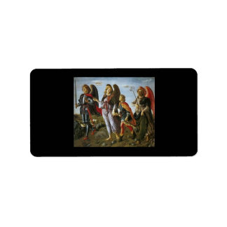 Saints Michael, Gabriel, Raphael met Tobias Etiket