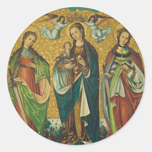 Saints Perpetua en Felicity Ronde Sticker (Voorkant)