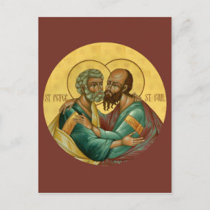Saints Peter en Paul Prayer Card Briefkaart