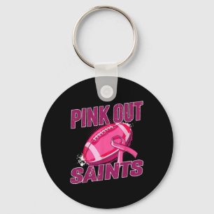 Saints Pink Out-Football pakt borstkanker aan Sleutelhanger