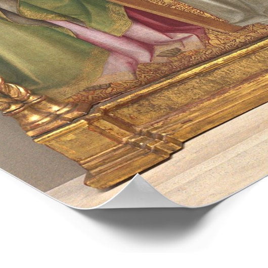 Saints Triptych - Agnolo Gaddi Poster des Beaux-Ar (Coin)