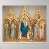 Saints Triptych - Agnolo Gaddi Poster des Beaux-Ar (Devant)