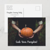 Saisir votre Citrouille - Carte postale Citrouille (Devant / Derrière)