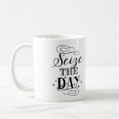 Saisissez le jour - tasse de café de typographie (Gauche)