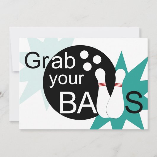 Saisissez vos boules et partons invitation de (Devant)