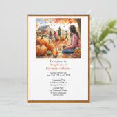 Saison Automne Citrouille Invitation (Debout devant)