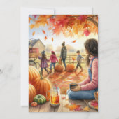 Saison Automne Citrouille Invitation (Dos)