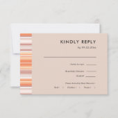 Saison automne Serape | Mariage RSVP + Choix de re (Devant)