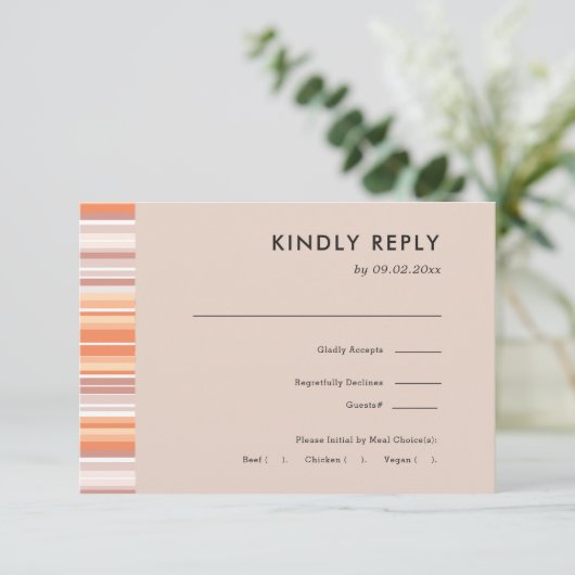 Saison automne Serape | Mariage RSVP + Choix de re (Debout devant)