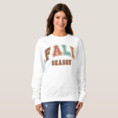 Saison Automne Sweatshirt tendance Varsity Automne (Devant entier)