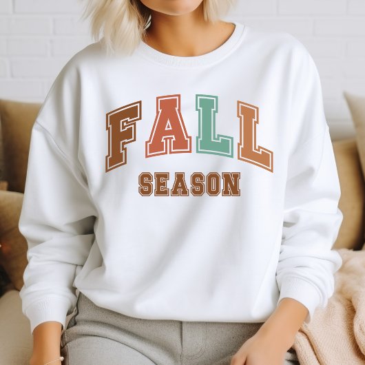 Saison Automne Sweatshirt tendance Varsity Automne