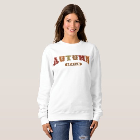 Saison automne tendance Varsity Sweatshirt (Devant entier)