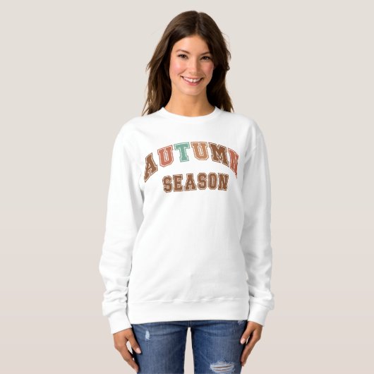 Saison automne tendance Varsity Sweatshirt (Devant entier)