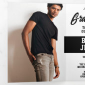 Saison Cappin Masculine Graduine Invitation (Intérieur en premier)