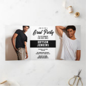 Saison Cappin Masculine Graduine Invitation (Intérieur)